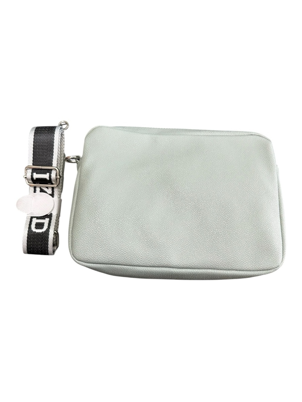 IZOD Woman's Light Mint Green Crossbody / Shoulder Bag Logo Strap V-Leather New
